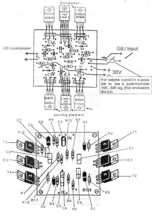 How to build 200W audio amplifier (circuit diagram)