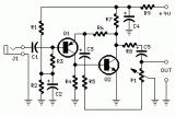 Portable Microphone Preamplifier circuit diagram