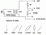 Oscilloscope testing module (huntron circuit) circuit diagram