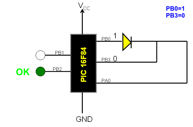 How to build PIC diode tester (circuit diagram)