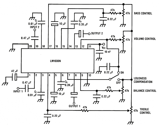 How To Build Bass Treble Tone Control Circuit Circuit Diagram