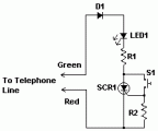 Telephone Hold Button circuit diagram