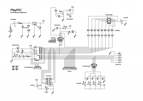How to build PlayPIC® (circuit diagram) 2007 sunl 110cc atv wiring diagram with remote 